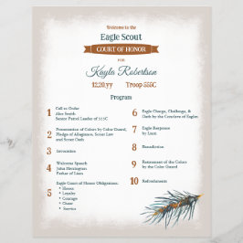 Green, Copper Pine Needles Eagle Court of Honor チラシ