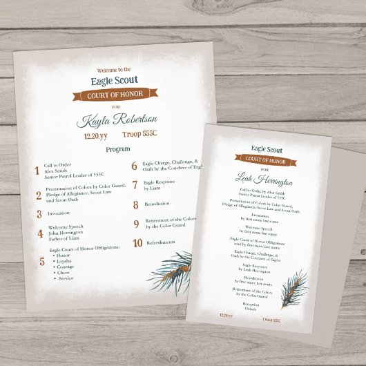 Green, Copper Pine Needles Eagle Court of Honor チラシ