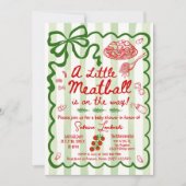 Green Coquette A little Meatball is on the way 招待状 (正面)