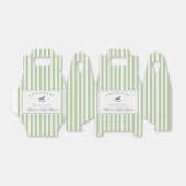 Green Coquette Bow Rocking Horse Baby Shower フェイバーボックス (折り畳みなし)