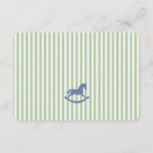 Green Coquette Bow Rocking Horse Books for Baby エンクロージャーカード (裏面)