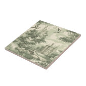 Green Countryside Hot Air Balloon Toile (6) タイル (側面)