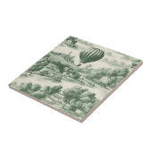 Green Countryside Hot Air Balloon Toile (9) タイル (側面)