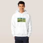 Green Countryside Landscape パーカ (正面フル)