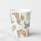 Green Cowboy Boot Paper Cups 紙コップ (右)