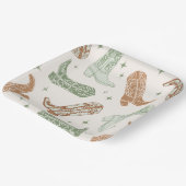 Green Cowboy Boot Party Plates ペーパープレート (傾斜あり)