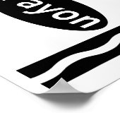 Green-crayon Halloween-costumes Kids Boys Girls Wo ポスター (角)