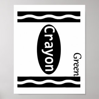 Green-crayon Halloween-costumes Kids Boys Girls Wo ポスター