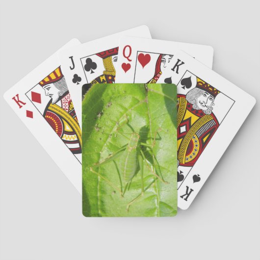 Green Cricket Camouflage Playing Cards トランプ (裏面)