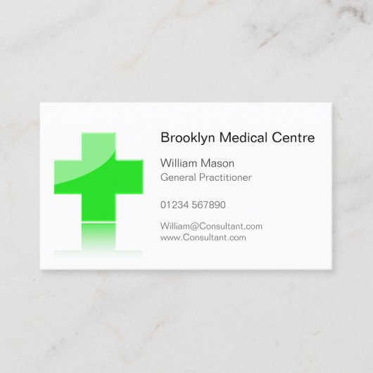 Green Cross Healthcare Medical Center – バスカード 名刺 (正面)