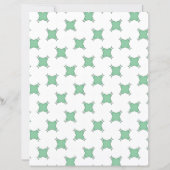 Green Cross star on White Scrapbook Paper (裏面)