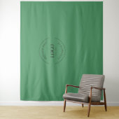 green Custom Logo backdrop Company branding タペストリー (インサイチュ)