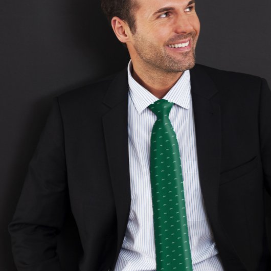 Green Custom Name Monogram Quote  ネクタイ