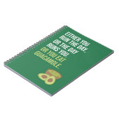 Green Cute Funny Guacamole Gifts Avocado Fruit ノートブック (左側)