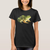 Green cute little toad frog tシャツ (正面)