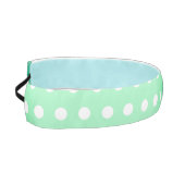 Green-cyan Poka Dot アスレチックヘッドバンド (左)