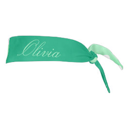 Green-cyan Poka Dot タイヘッドバンド