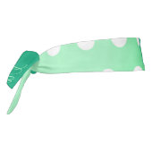 Green-cyan Poka Dot タイヘッドバンド (回転270)