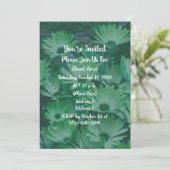 Green Daisies Floral 招待状 (スタンド正面)