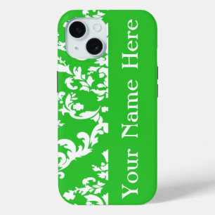 Green Damask、はっきりした名前@ Emporiomoffa iPhone 15ケース