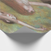 Green Dancers by Edgar Degas, ヴィンテージ・バレエ・アート ラッピングペーパー (角)