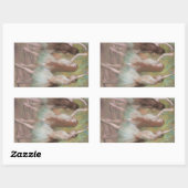 Green Dancers by Edgar Degas, ヴィンテージ・バレエ・アート 長方形シール (シート)