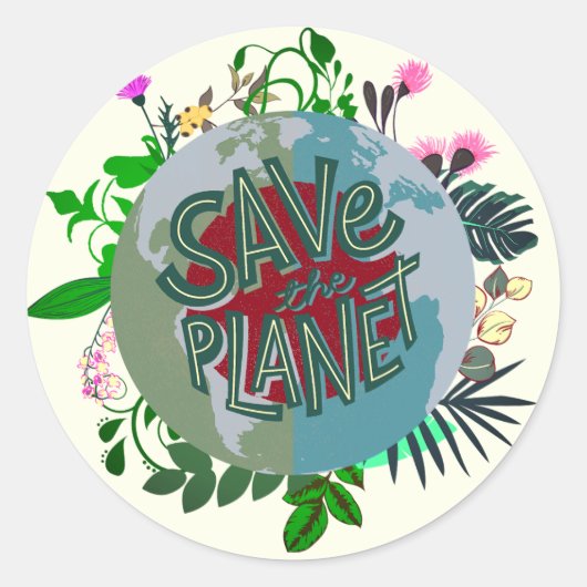 GREEN DAY FOR EARTH ラウンドシール (正面)
