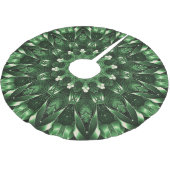 Green Decorative Christmas Tree Skirt ブラッシュドポリエステルツリースカート (アングル)
