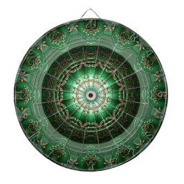 Green Decorative Floral Dartboard ダーツボード