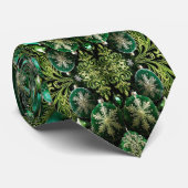 Green Decorative Ornaments Holiday Neck Tie ネクタイ (ロール)
