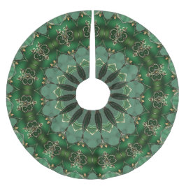 Green Decorative Tree Skirt ブラッシュドポリエステルツリースカート