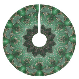 Green Decorative Tree Skirt ブラッシュドポリエステルツリースカート