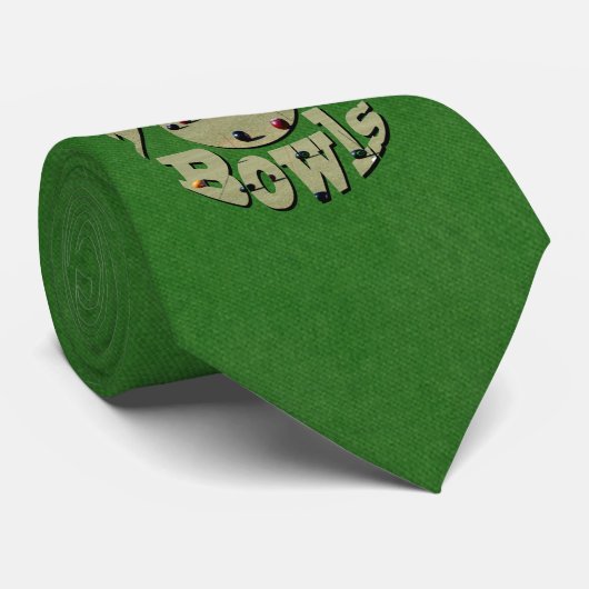 Green Denim Lawn Bowls, Neck Tie ネクタイ (ロール)