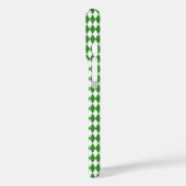 Green Diamond Monogram iPhone Case Case-Mate iPhoneケース (裏面 / 左)