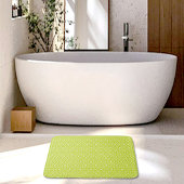 Green Diamonds Pattern Bath Mat バスマット