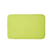 Green Diamonds Pattern Bath Mat バスマット (正面)