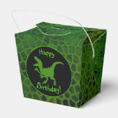 Green Dinosaur Hide Happy Birthday!  フェイバーボックス (裏面サイド)