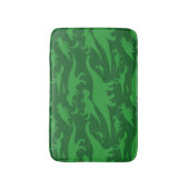 Green Dinosaur Pattern  バスマット (正面縦)