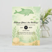 Green Dolphin & Undersea Garden Birthday  招待状 (スタンド正面)