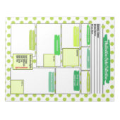 Green Dot Healthcare Student Medicineテンプレート ノートパッド (正面)