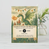 Green Dragon and Knight in Enchanted Birthday 招待状 (スタンド正面)