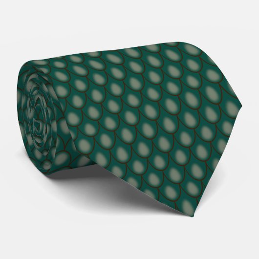 Green Dragon Scale Tie ネクタイ (ロール)