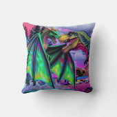 Green Dragon vs Dinosaur クッション (裏面)