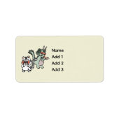 Green dragon white tiger ラベル (正面)