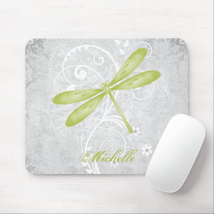 Green Dragonfly Personalized マウスパッド