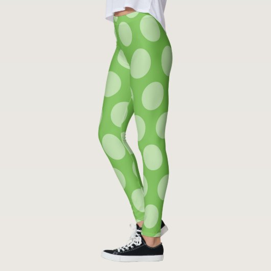 Green Dream Large Polka Dot Leggings レギンス (左)