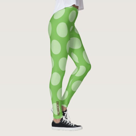 Green Dream Large Polka Dot Leggings レギンス (右)