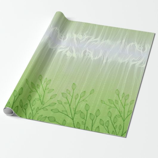 Green dream water gift Wrapping Paper ラッピングペーパー (アンロールド)