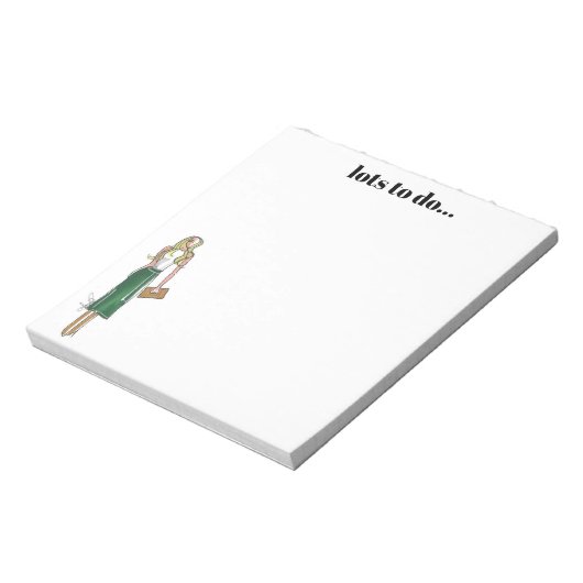 Green dress notepad ノートパッド (回転)