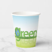 Green Earth World 紙コップ (正面)